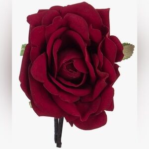 Red Rose Hair Clip Valentine’s Day
